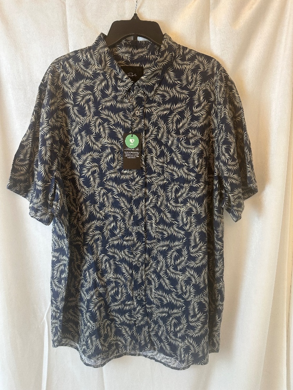 Rails Mens Shirt Short Sleeve XXL NWT Linen Free Shipping